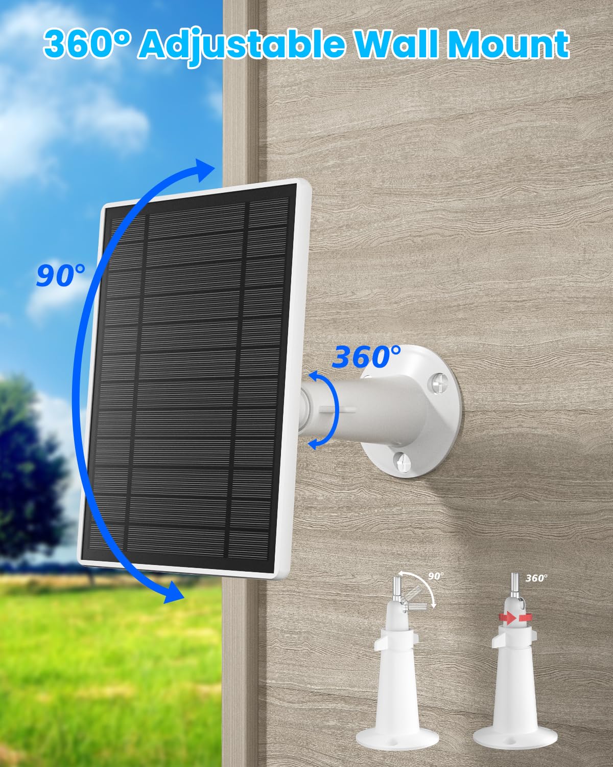 Amazon.com : Solar Panel for Ring Spotlight & Stick Up Outdoor Cam