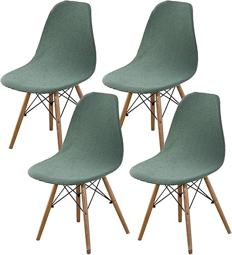 HAOYONG Fundas para sillas de comedor modernas de mediados de siglo, funda para silla sin brazos, fundas elásticas para cocina, oficina, comedor y