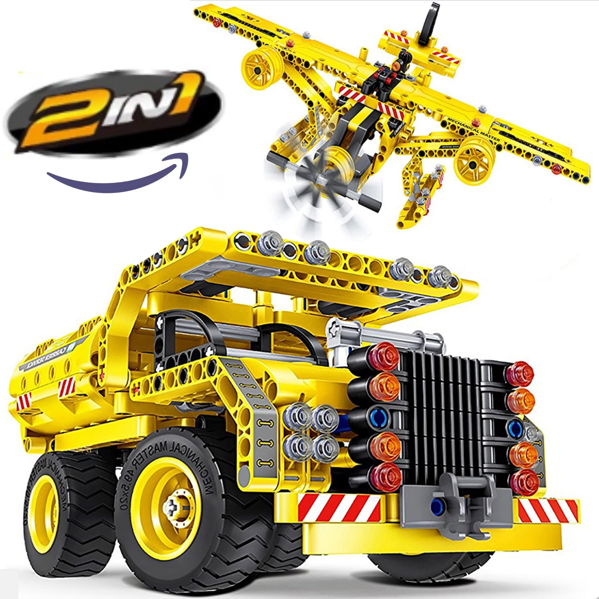 Sponsored Ad - STEM Building Toy for Boys 8-12 Build a Dump Truck or Airplane 2 in 1 Construction Engineering Kit (361 Pcs) Educational STEM Toy Set for Kids Popular Gift for Boys Ages 6-12 + Years Old