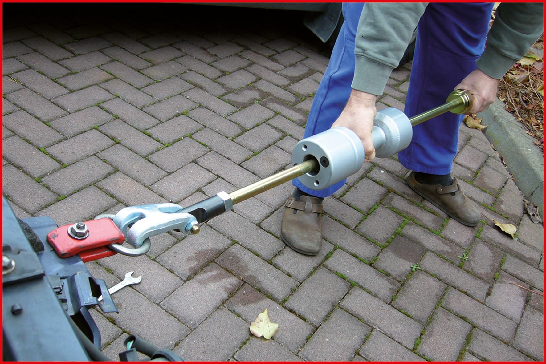 KS Tools 700.1415 Universal-Gleithammer 6 + 3 kg, 850mm, Farbe