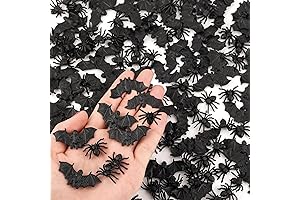 200 Halloween Decoration Realistic Plastic Spiders Party Favors