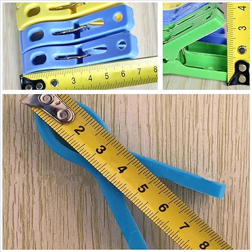 Miniatura 2 de DurReus Paquete de 24 pinzas de plástico para ropa, resistentes al viento, clips antideslizantes para ropa para ropa con resorte de acero resistente