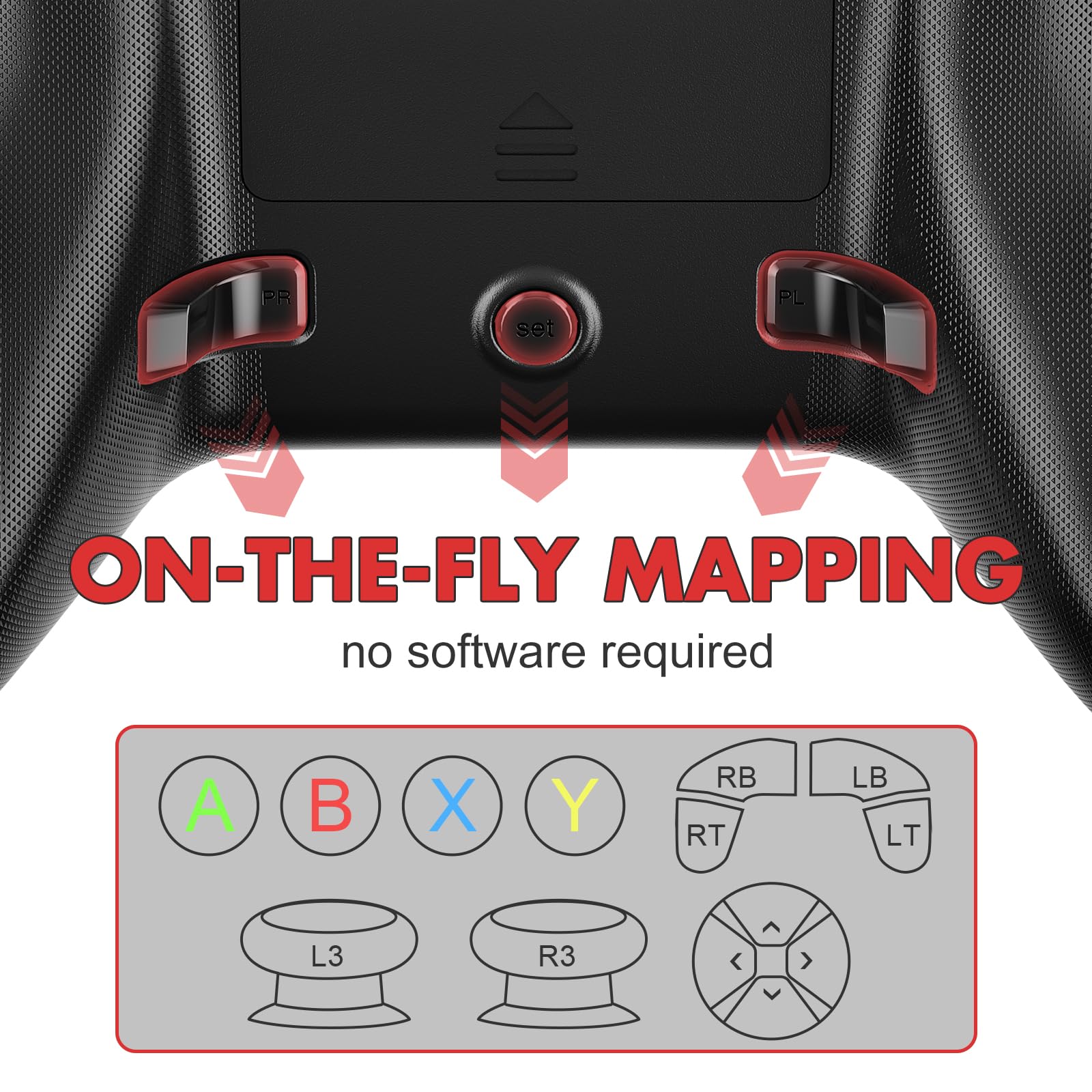 Lapezei Wireless Controller für Xbox Series S/X, mit Xbox One/PC/Android/iOS, Bluetooth Gamepad mit Rücktasten, Vierfach Vibration, Turbo, Makro, 6-Axis Sensor, 3.5mm Audio Jack