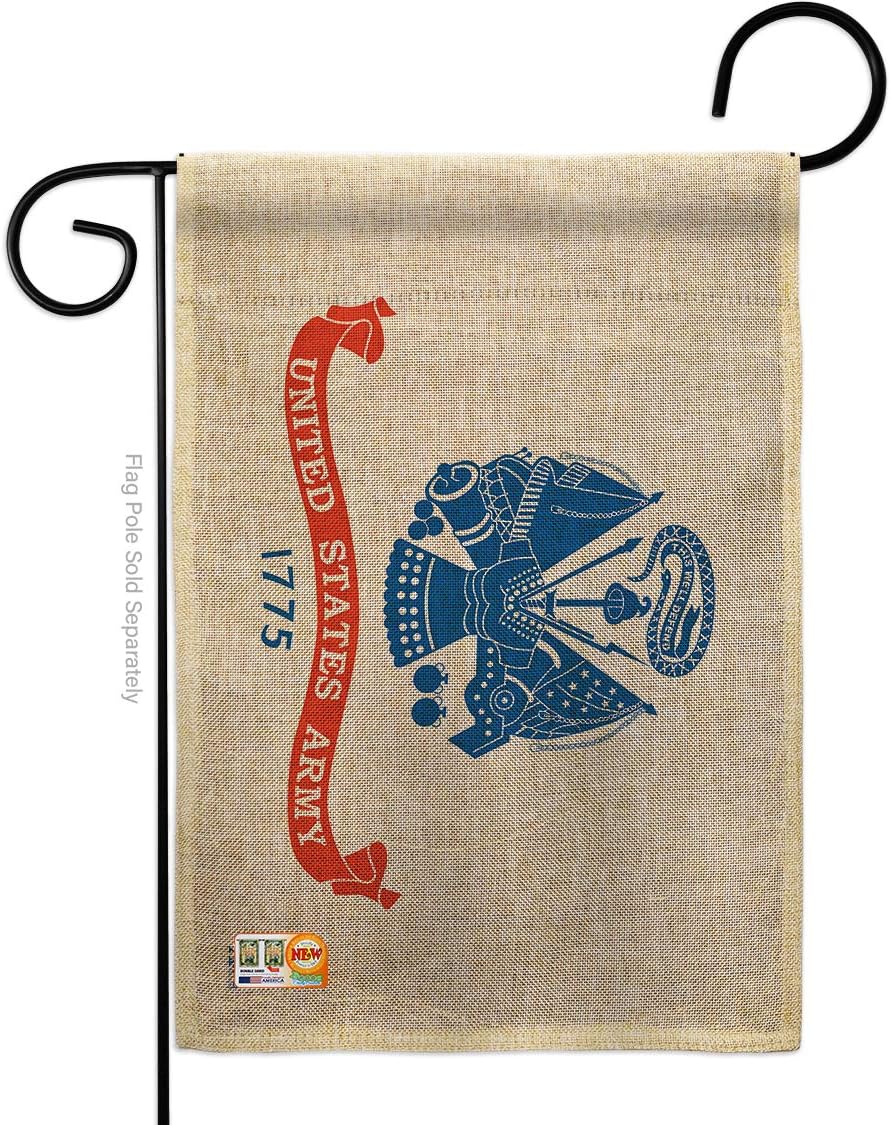 Army Garden Flag Set Wall Holder Armed Forces Rangers United State American Military Veteran Retire Official Small Decorative Gift Yard House Banner Double-Sided Made In USA 13 X 18.5