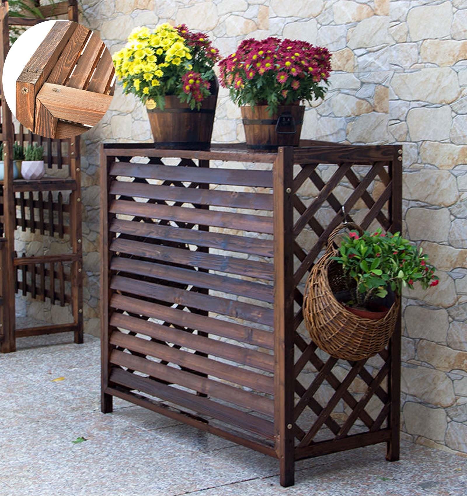 Clôture en bois pour radiateur et pompe à chaleur : sublimez votre terrasse