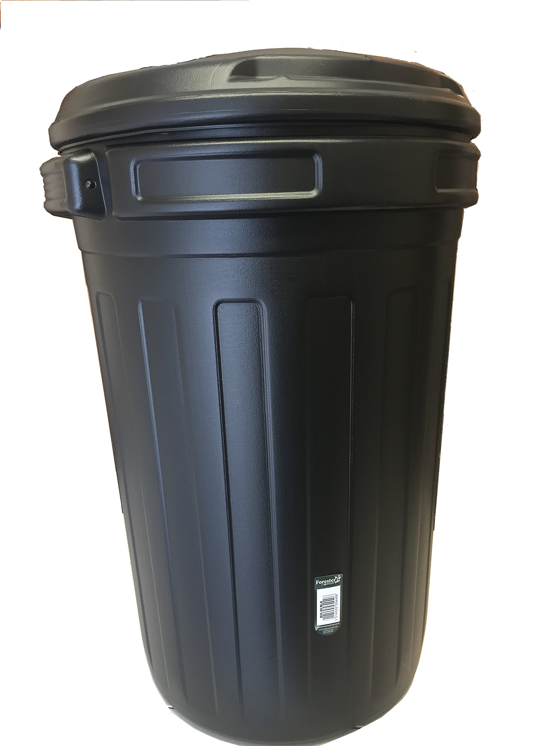 Buy 80 litre Black Plastic Bin plus 200 Standard Refuse Sacks & Litter