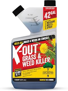 Ike's X-Out, Non-Selective Herbicide, Weed and Grass Killer, 32 oz