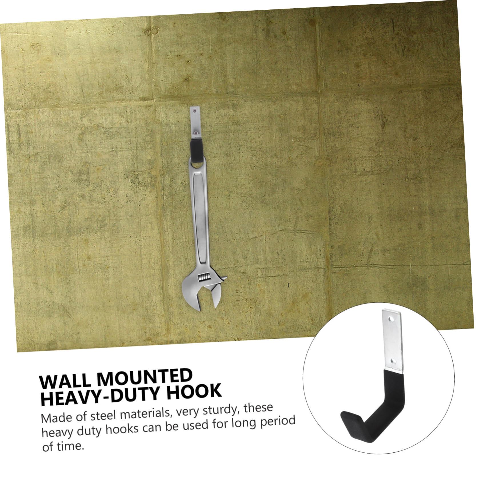 4 Set Ganci Da Garage Supporti Resistenti Per Organizzazione Muro Utensili Per Giardinaggio E Broomstick Facile 2 Pezzi*4
