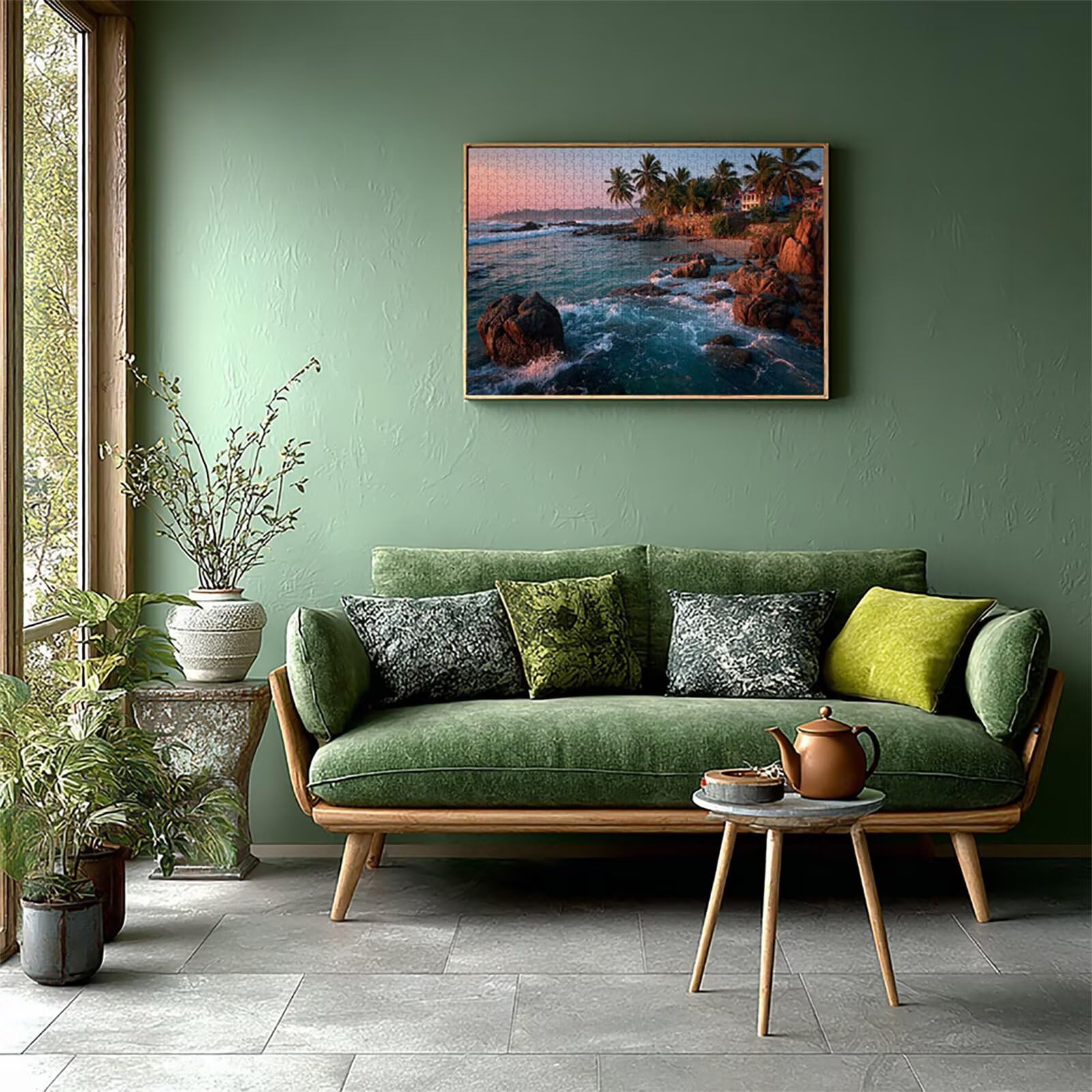 Costiero Puzzle 2000 Pezzi Adulti, Paesaggio Puzzle Legno con Scatola 99x70cm, Idea Regalo Uomo e Donna, Divertimento Per Adulti, per Gioco Familiar, Giochi di Sfida, Squisita Confezione, 2-4156
