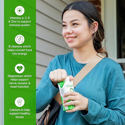 Miniatura 5 de Orgain Batido nutricional orgánico, grano de vainilla, reemplazo de comidas, 0.56oz de proteína de suero alimentada con hierba, 20 vitaminas y
