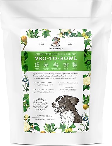 Miniatura 10 de Dr. Harvey's Alimento para perros Veg-to-Bow, mezcla de base deshidratada de grado humano para perros, mezcla holística sin granos, tamaño de prueba