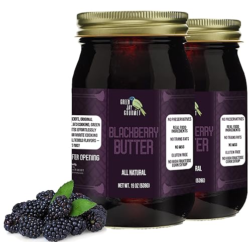 Vista 15 de Green Jay Gourmet Mantequilla de Arándanos - Mermelada de Fruta Totalmente Natural y Sin Gluten - Mermelada de Arándanos con Arándanos Frescos