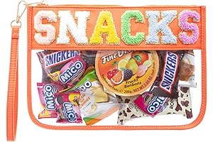 HANAMO Chenille Letter Clear Bag