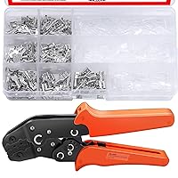 Vista 15 de Twidec Kit de conectores de pala de nailon, calibre 22-10, macho y hembra, terminal de pala de alambre de desconexión rápida, conector de crimpado