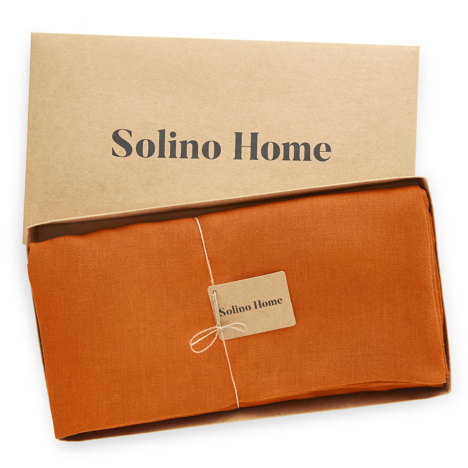 Amazon.com: Solino Home Linen 60 Inch Round Tablecloth - 100% Pure  display picture 1