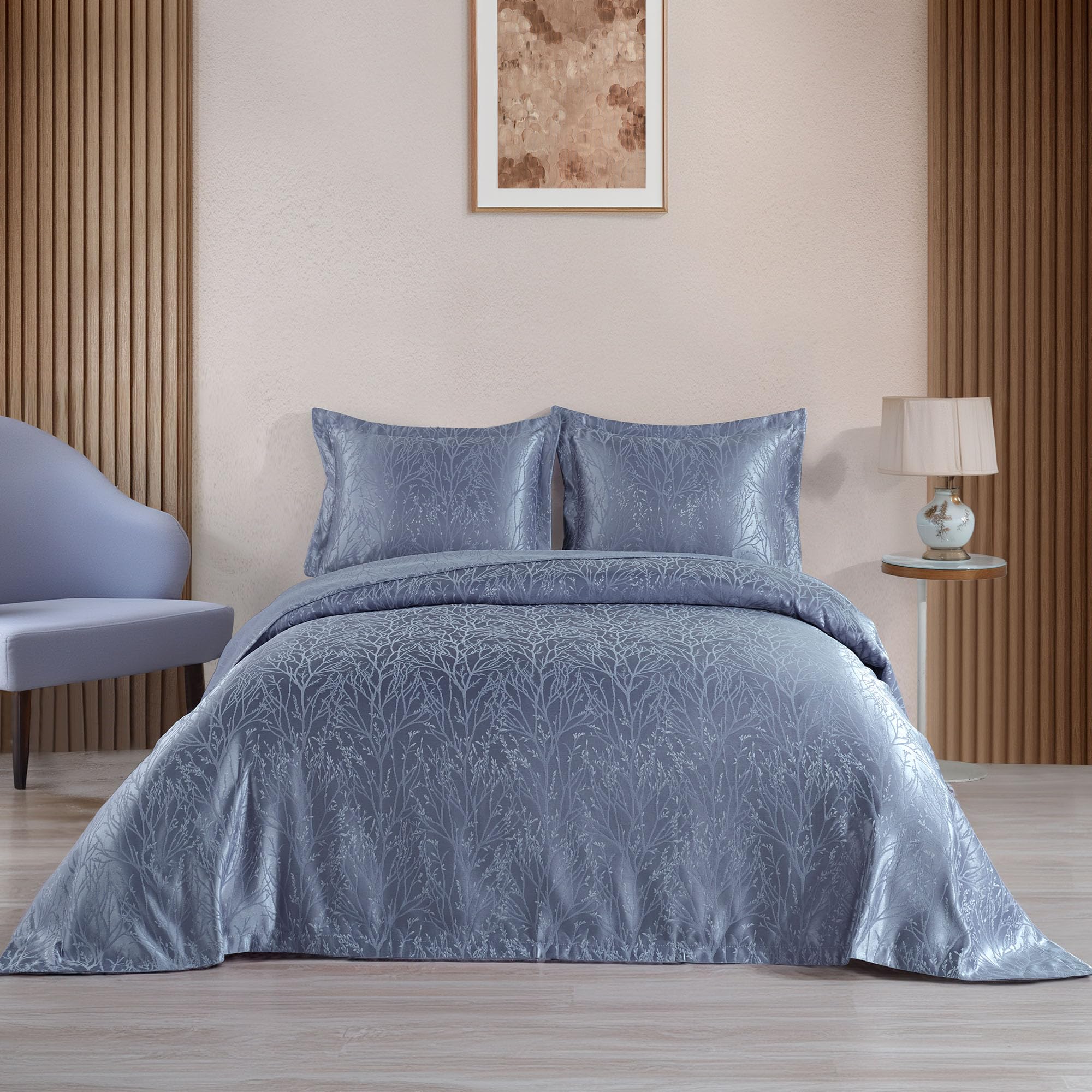 Elart Beddengoedset, sprei 220 x 240 cm en 50 x 70 cm, 2 kussens, bedsprei, deken voor zomer, gewatteerde deken, voor bed, bank, woondeken, jacquard- stof, woondeken, zacht en modern (roze Elart Beddengoedset, sprei 220 x 240 cm en 50 x 70 cm, 2 kussens, bedsprei, deken voor zomer, gewatteerde deken, voor bed, bank, woondeken, jacquard- stof, woondeken, zacht en modern (roze