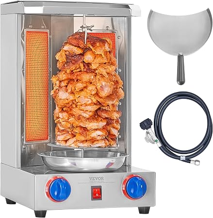 VEVOR Shawarma Grill Machine, 13 lbs Capacity, Chicken Shawarma Cooker