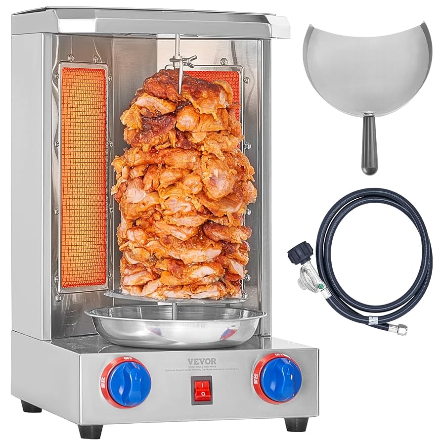 Electric Gyro Machine Vertical Broiler Rotisserie Shawarma