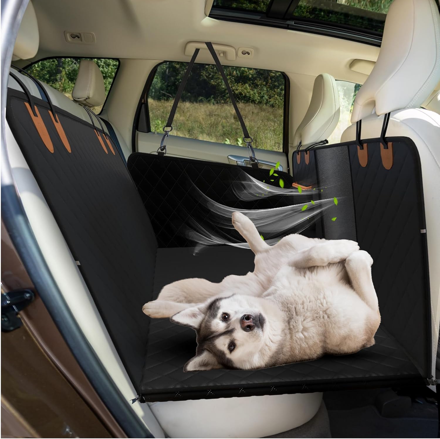 Trio Gato Backseat Extender for Dogs. Car seat Cover with