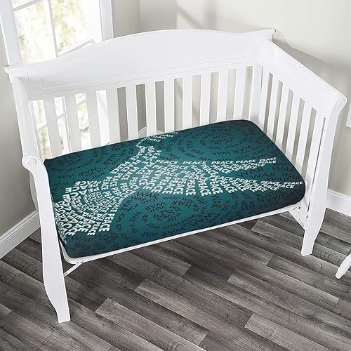 Miniatura 7 de Sábana bajera decorativa para cuna, de microfibra ajustable en acuarela, para bebés y niños pequeños, 28 x 52 pulgadas, estampado floral de Pascua