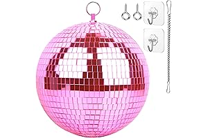 Heart Disco Ball - Rose Heart-Shaped Disco Ball for a Romantic Party Atmosphere