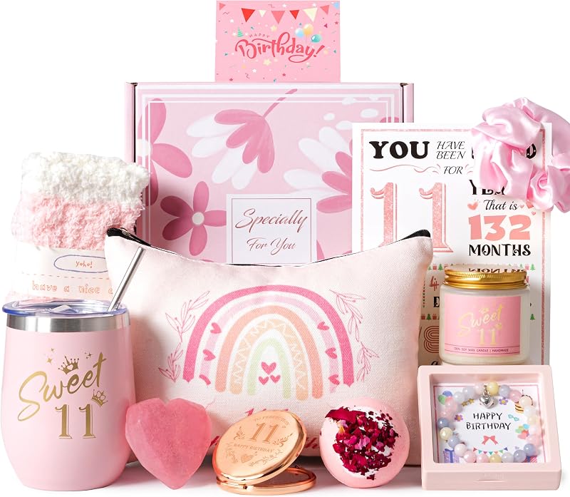 Cadeau d'anniversaire pour filles, idée de panier cadeau pour fille, joli panier d'anniversaire unique pour elle, meilleure amie, nièce, petite-fille, sœur, amie, adolescente