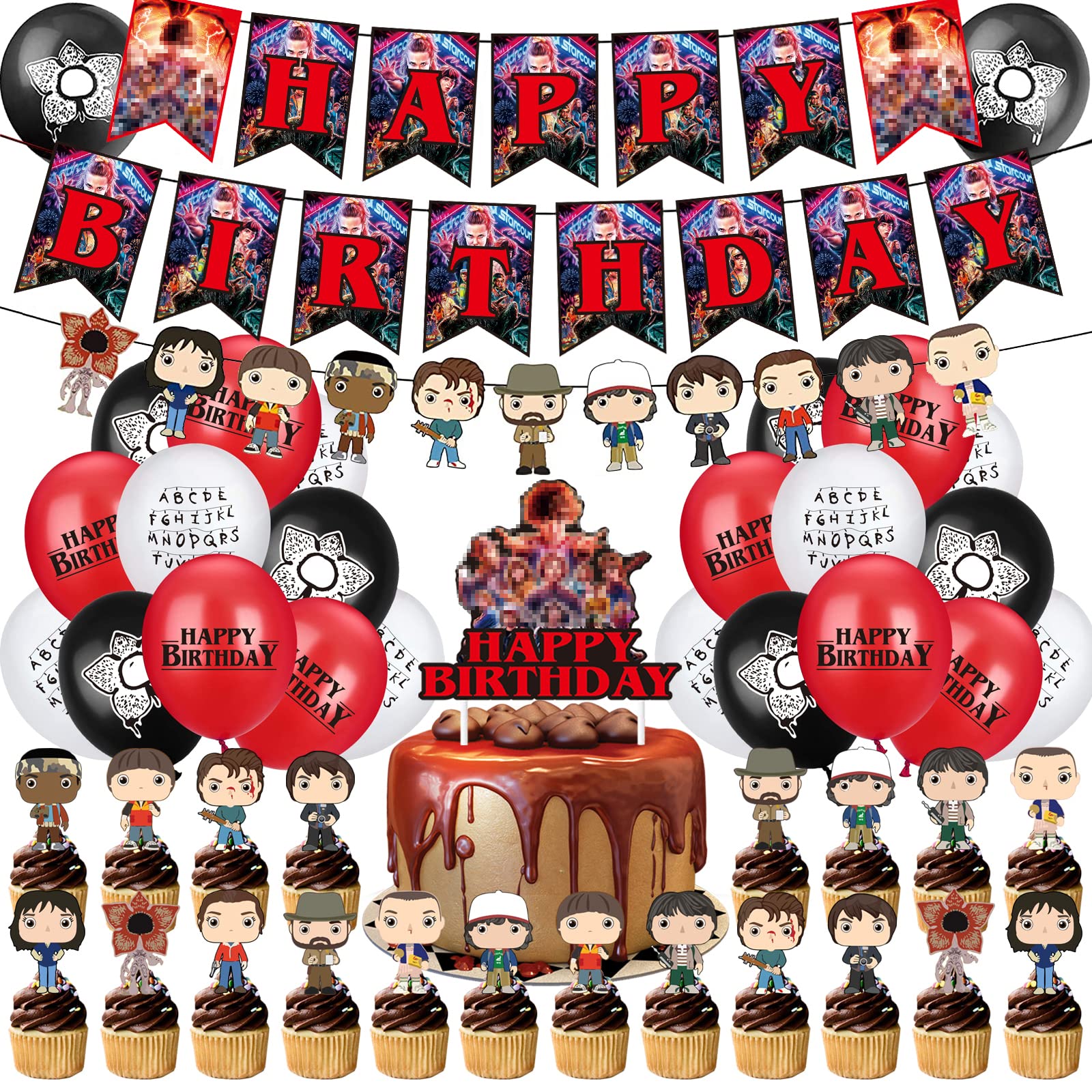 Buy Party Supplies for Stranger Things, 49PCS Stranger TV Show Birthday