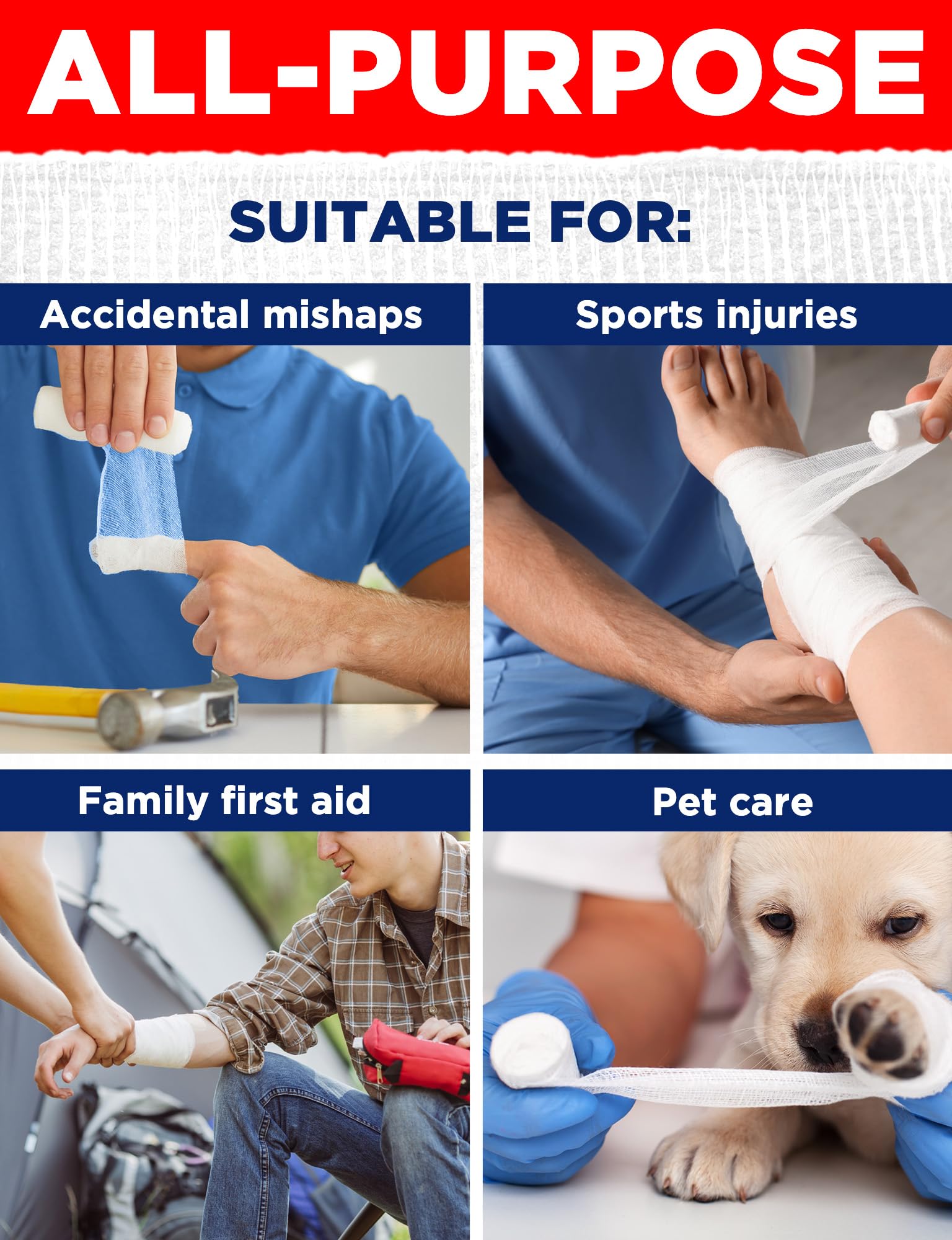 Medical Gauze Rolls – 24pk – 4" x4.1yd – Soft and Breathable Gauze Bandage — Amazon image 5