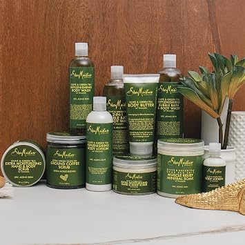 SheaMoisture Olive & Green Tea Bath, Body & Massage Oil 2-Pack Avocado Oil, Anti-Aging & Ultra-Moisturizing for Dry Skin, 8 Oz Ea