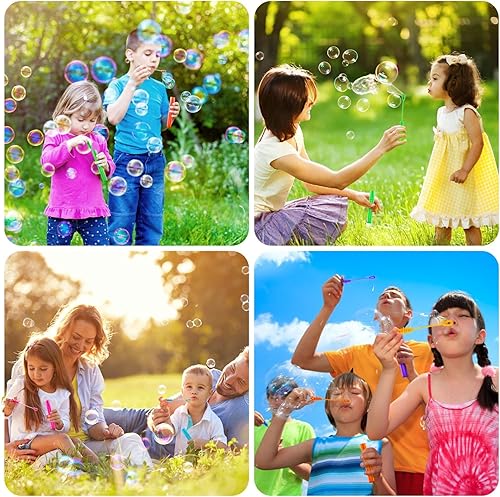 Vista 19 de SpringFlower 240 mini varitas de burbujas, juguetes surtidos de recuerdos de fiesta para niños, cumpleaños temático, Halloween, bolsas de regalos