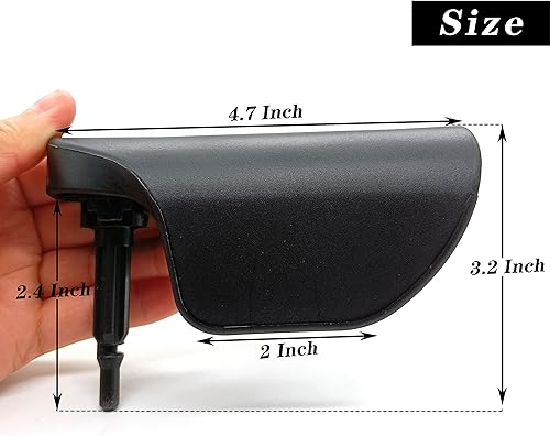 Miniatura 6 de Rldym 8J1823533C - Manija de liberación del capó del capó, color negro, repuesto para Audi TT TTS 2007-2015 8J1823533B