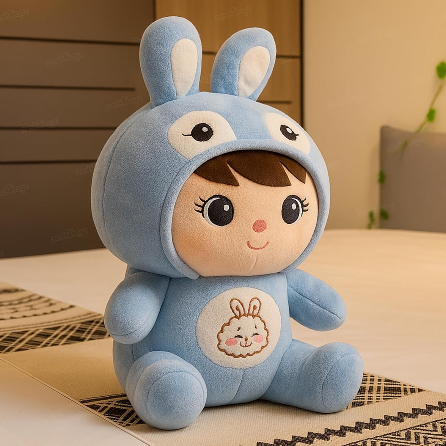 Zest 4 Toyz Soft Toy for Girls (40 cm) | Baby Toys | Cute Stuffed Animal Plush Toy | Rabbit Soft Toy Cuddly Teddy Bear for Kids | Birthday Gift for Girls – Multicolor