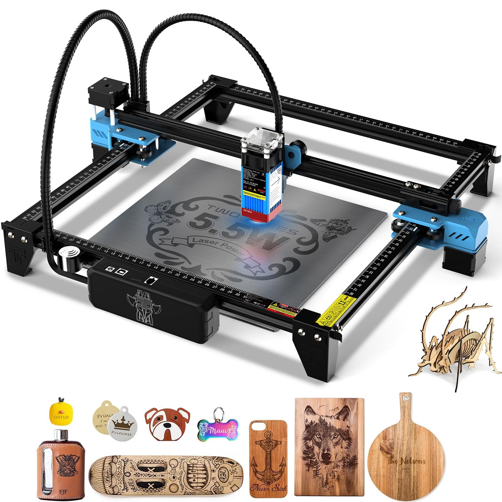 Maquina De Gravacao e Corte a Laser- TTS-55 PRO 5500mW, Cortadora