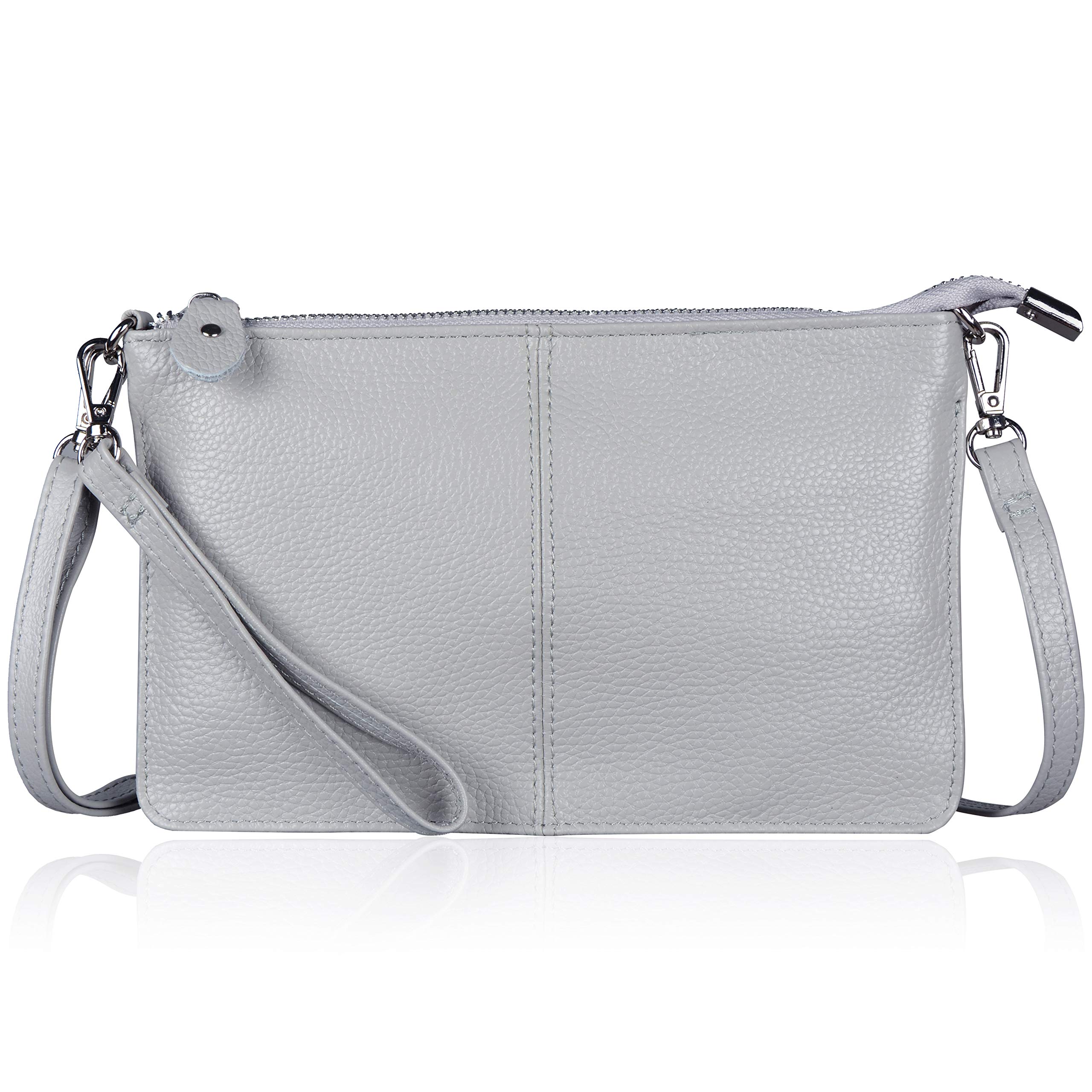 befen Genuine Leather Small Crossbody Bags for Women Wristlet Wallet Purses