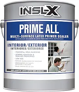 INSL-X AP100009A-01 Prime All Multi-Surface Primer, 128 Fl Oz (Pack of 1), White