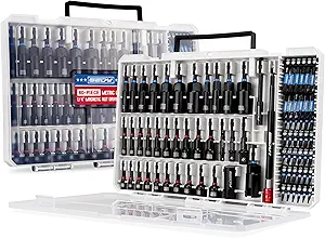 80-Piece Premium Magnetic Impact Nut Driver Set Metric & SAE with Socket Adapters, Bit Holder, Wing Nut Driver, Universal Sockets, Quick Release Extension, Power Bits