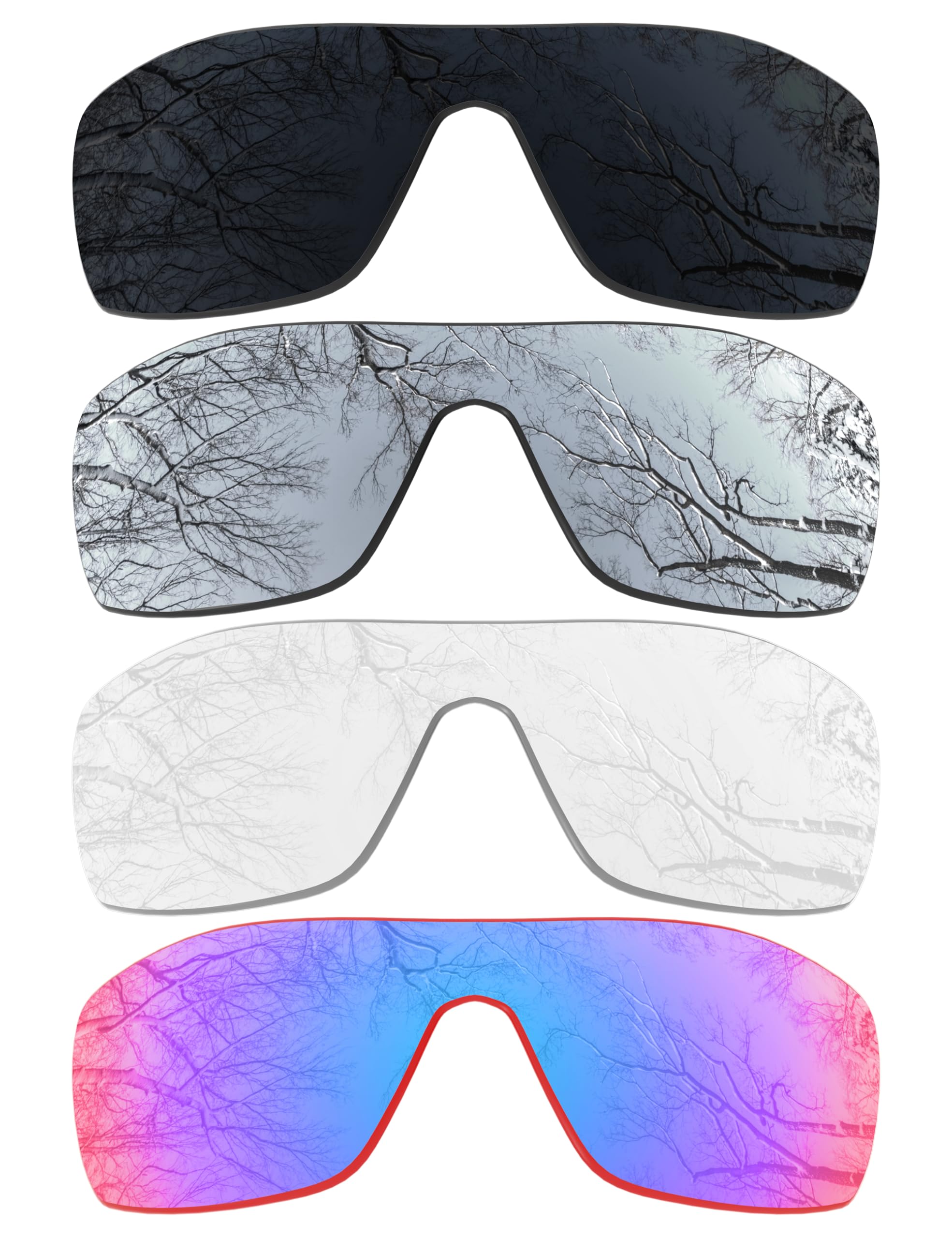 ToughAsNails Set of 4 Replacement Lenses for Oakley Oil Rig Pack-BSHG5