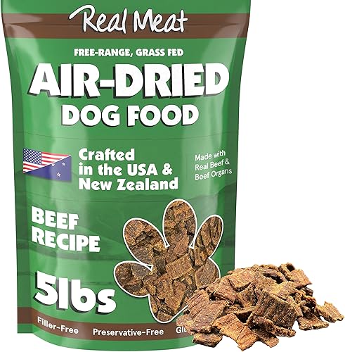 Miniatura 103 de Real Meat - Alimento para perros secado al aire con cordero y pescado real, bolsa de 5 libras de alimento real para perros de carne real sin granos