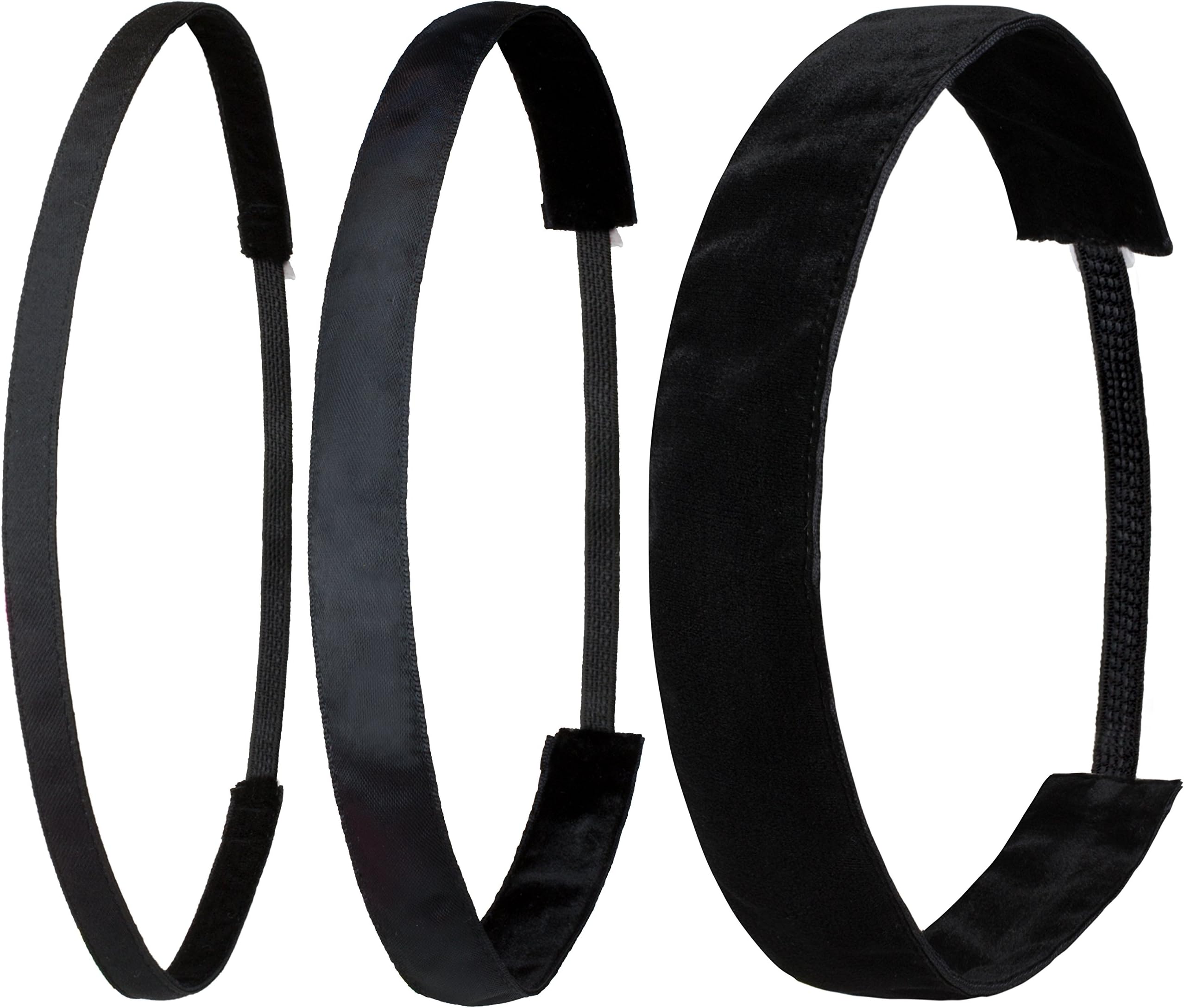 The non-slip Headband | Black | SuperThin Extra Wide | 1 Size, Classic Black, Black | IVY003 IVY001 IVY026