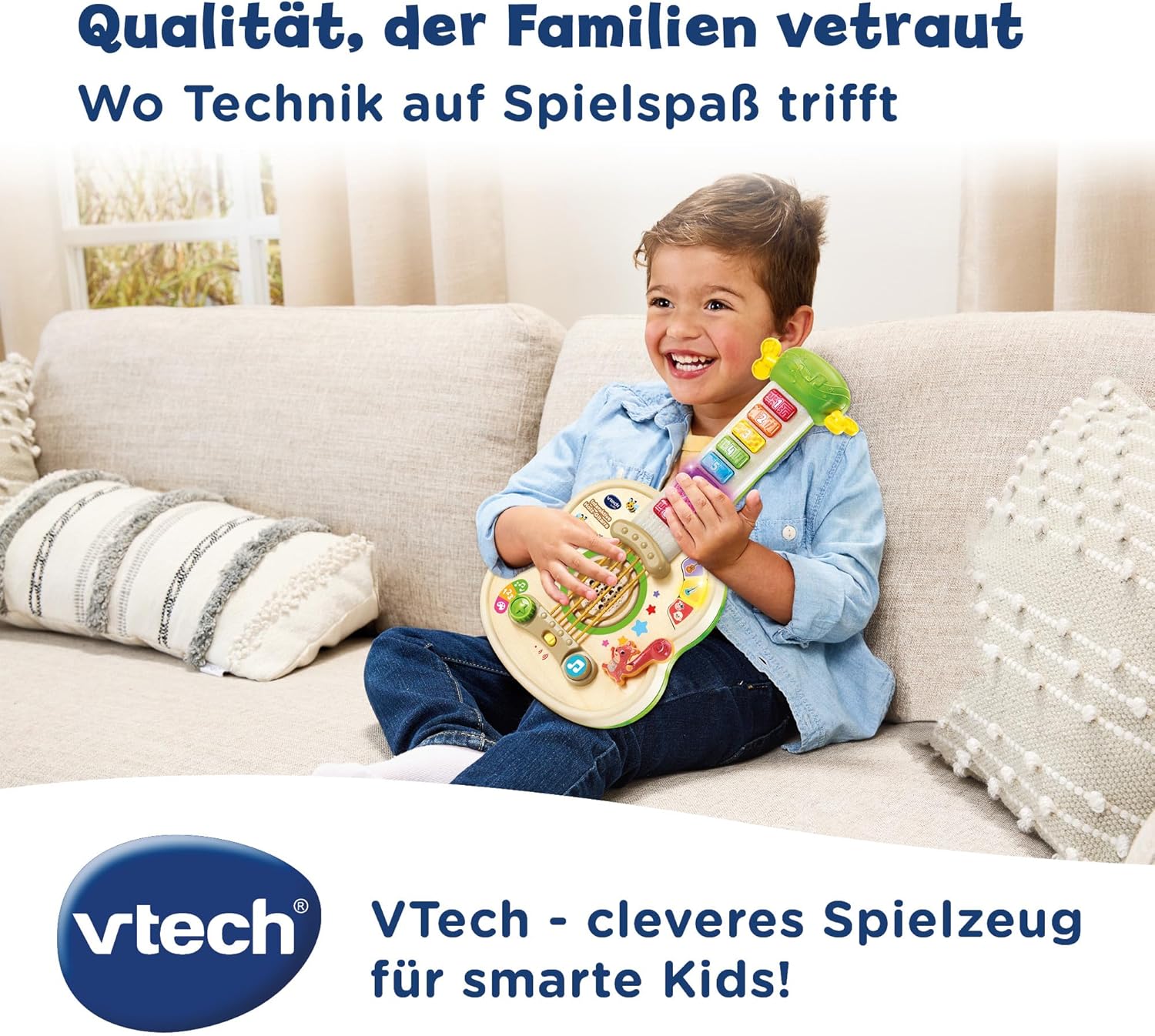 Vtech Interactive Wooden Guitar