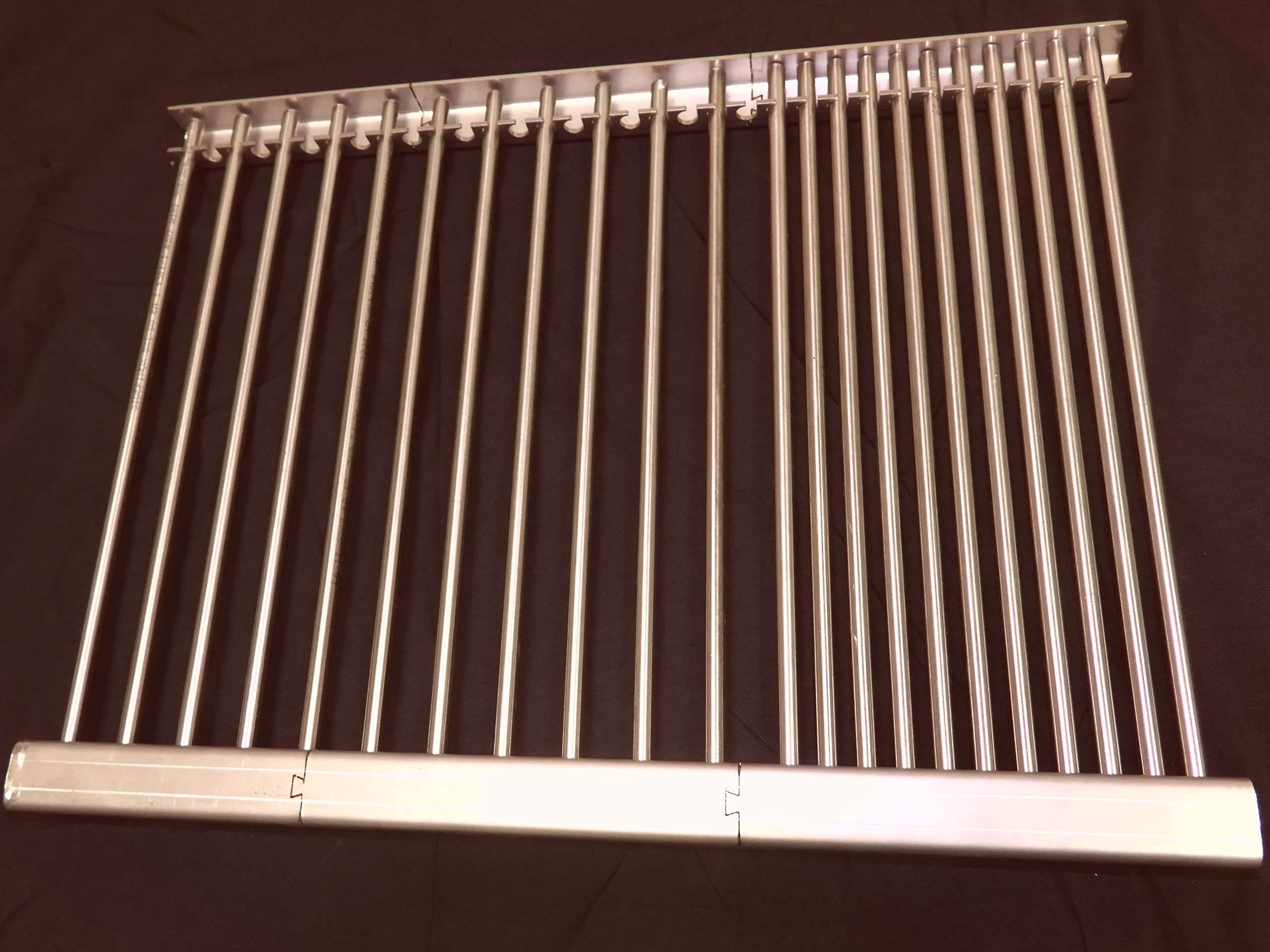 Ruszt do grilla Enders Monroe 3 ze stali nierdzewnej 420 x 495 mm, regulowany we wszystkich rozmiarach i rozkładany -V2A – świetna część zamienna do różnych grilli gazowych – (420 x 495 x 2 mm z rusztem do grillowania 22R)