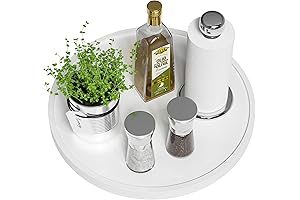 White Lazy Susan Organizer for Table Top