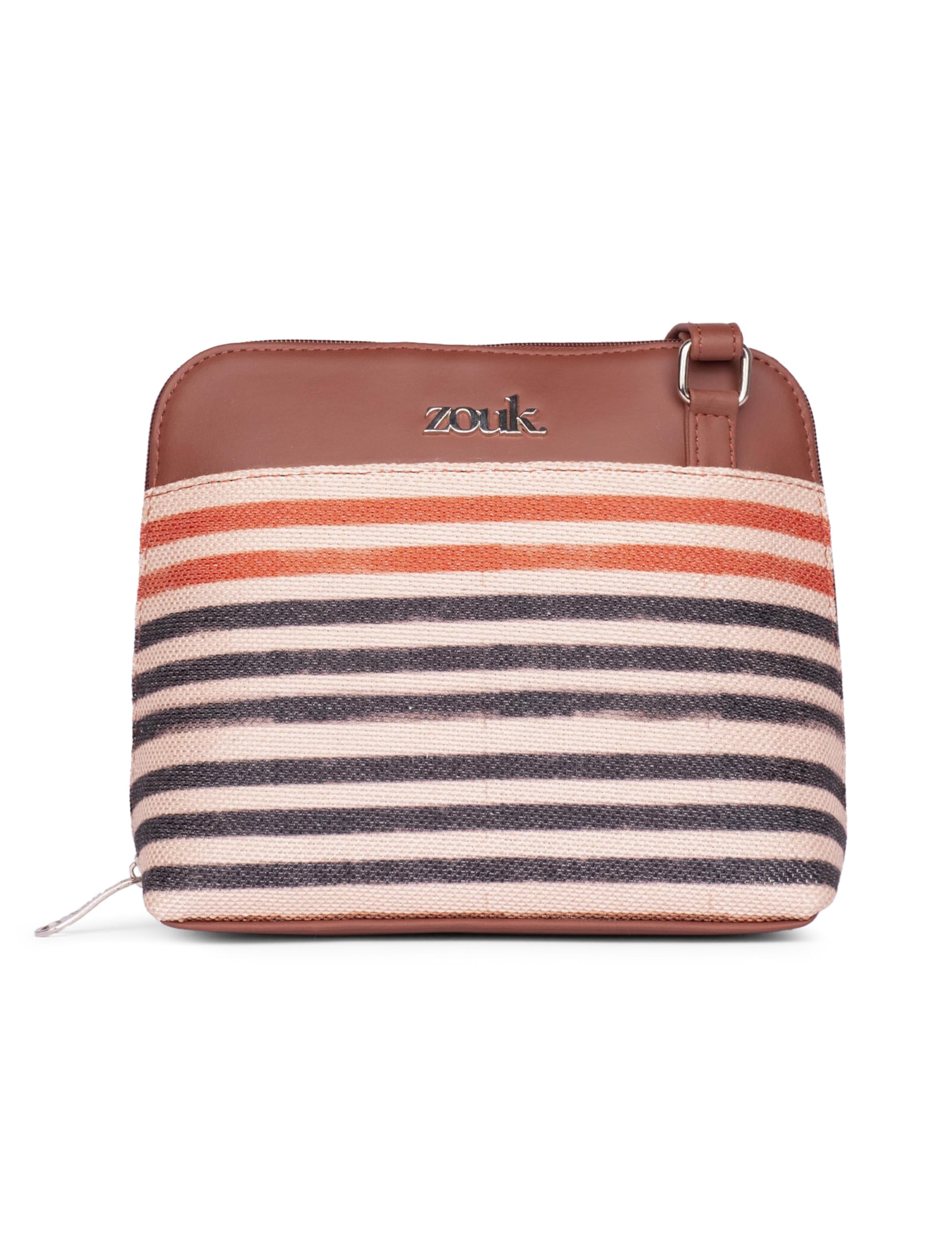 ZOUKPrinted Vegan Leather Out Of Office Sling Bag With Adjustable Strap For Women's Girls