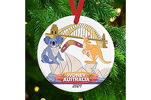 Nostalgic Aussie Christmas Ornament: 2024 Sydney Skyline