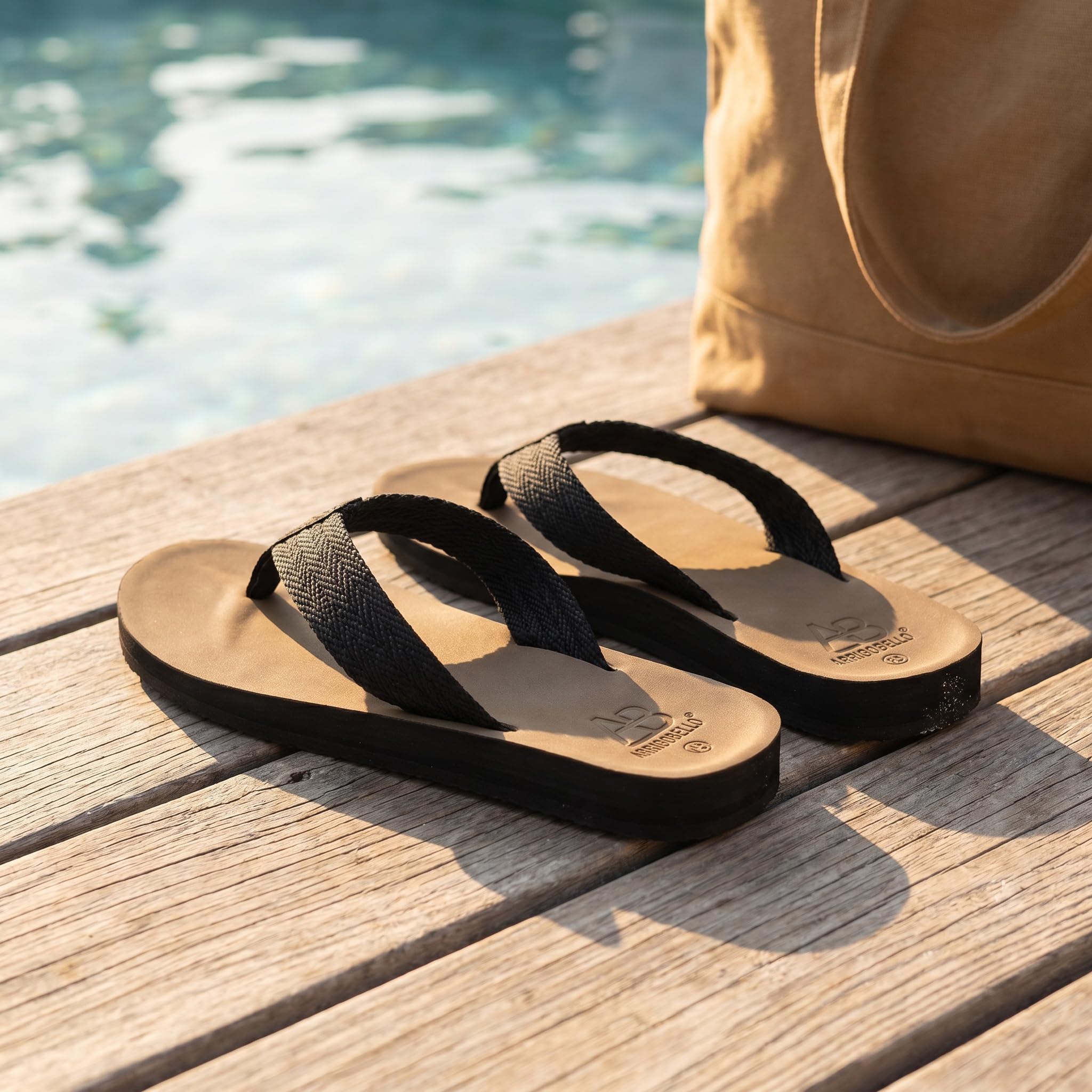 AX BOXING Tongs Homme Antidérapantes Flip Flop été Chaussures de Plage Piscine Sandales EU41-46
