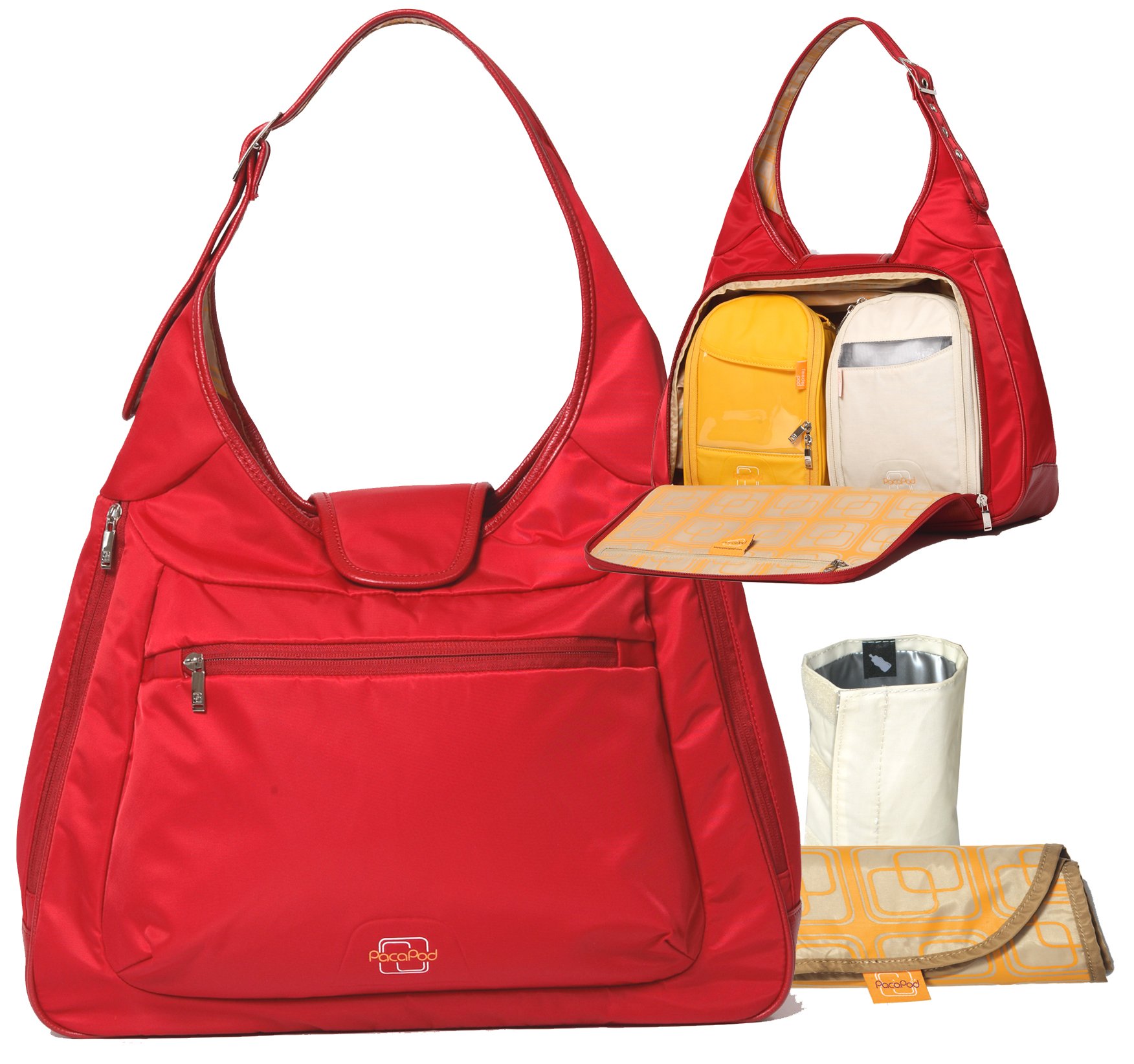 PacaPod shoulder bag in crimson