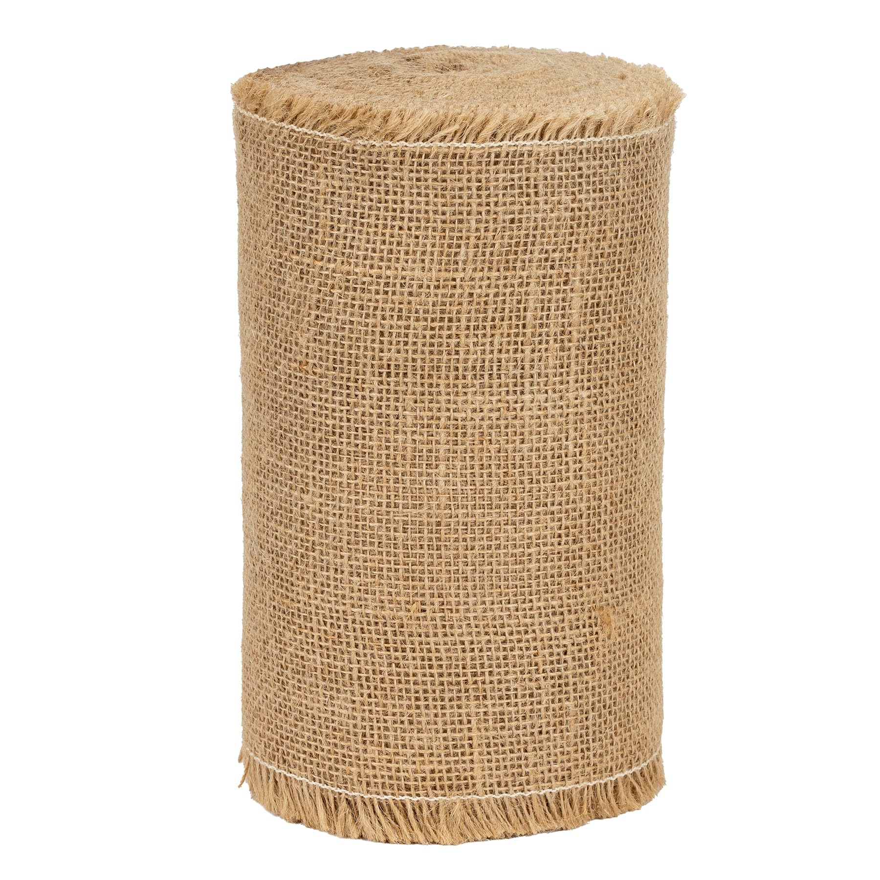 La Cordeline - Cinta de arpillera natural, 20 cm, rollo de 18 metros, para manualidades, decoración, jardinería