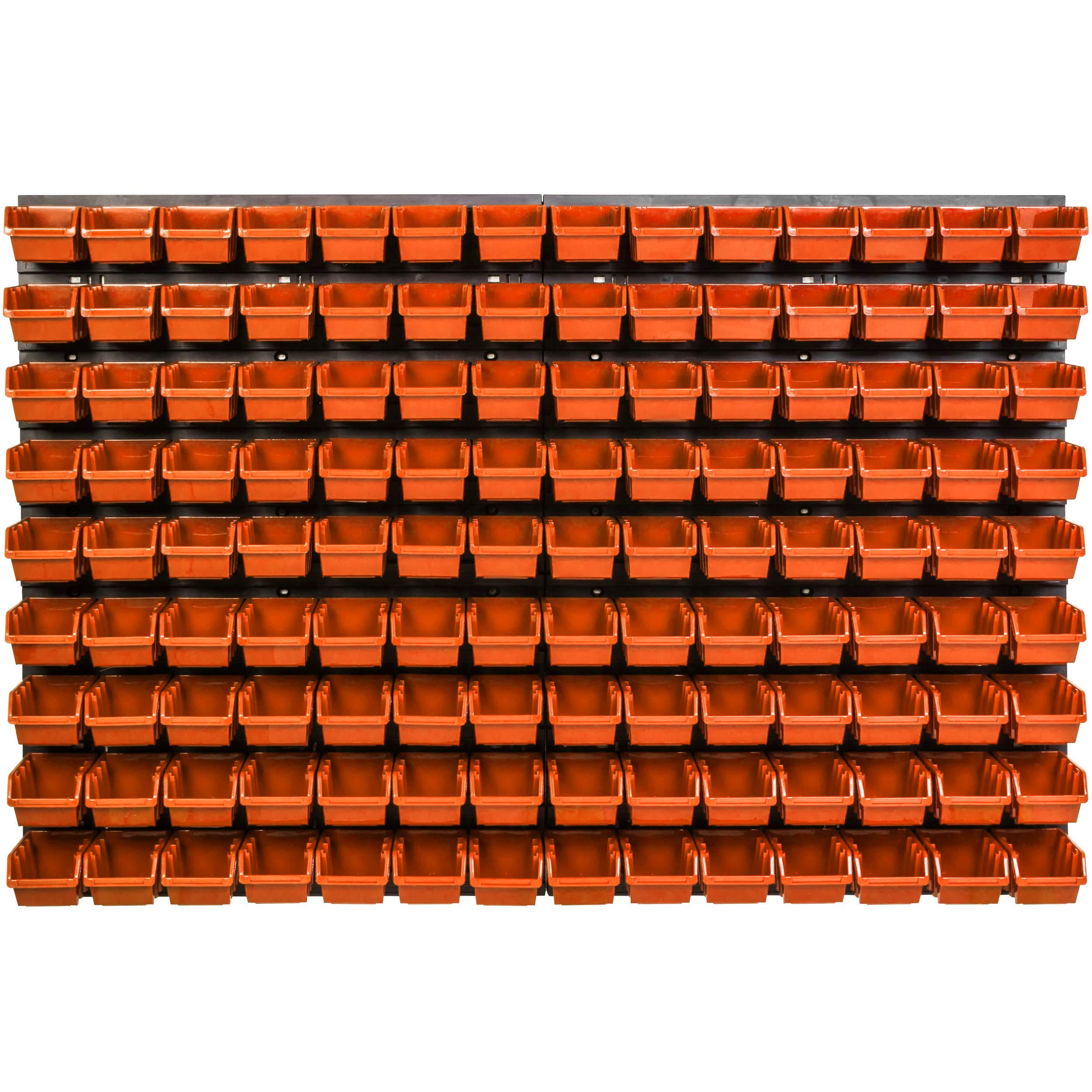 126 szt. pudełek system magazynowy regał ścienny 115 x 78 cm pojemniki do układania w stos pojemniki do przechowywania magazynów magazynowych bardzo mocne płyty ścienne regał rozszerzalny regał warsztatowy regał magazynowy regał ścienny regał ścienny rega