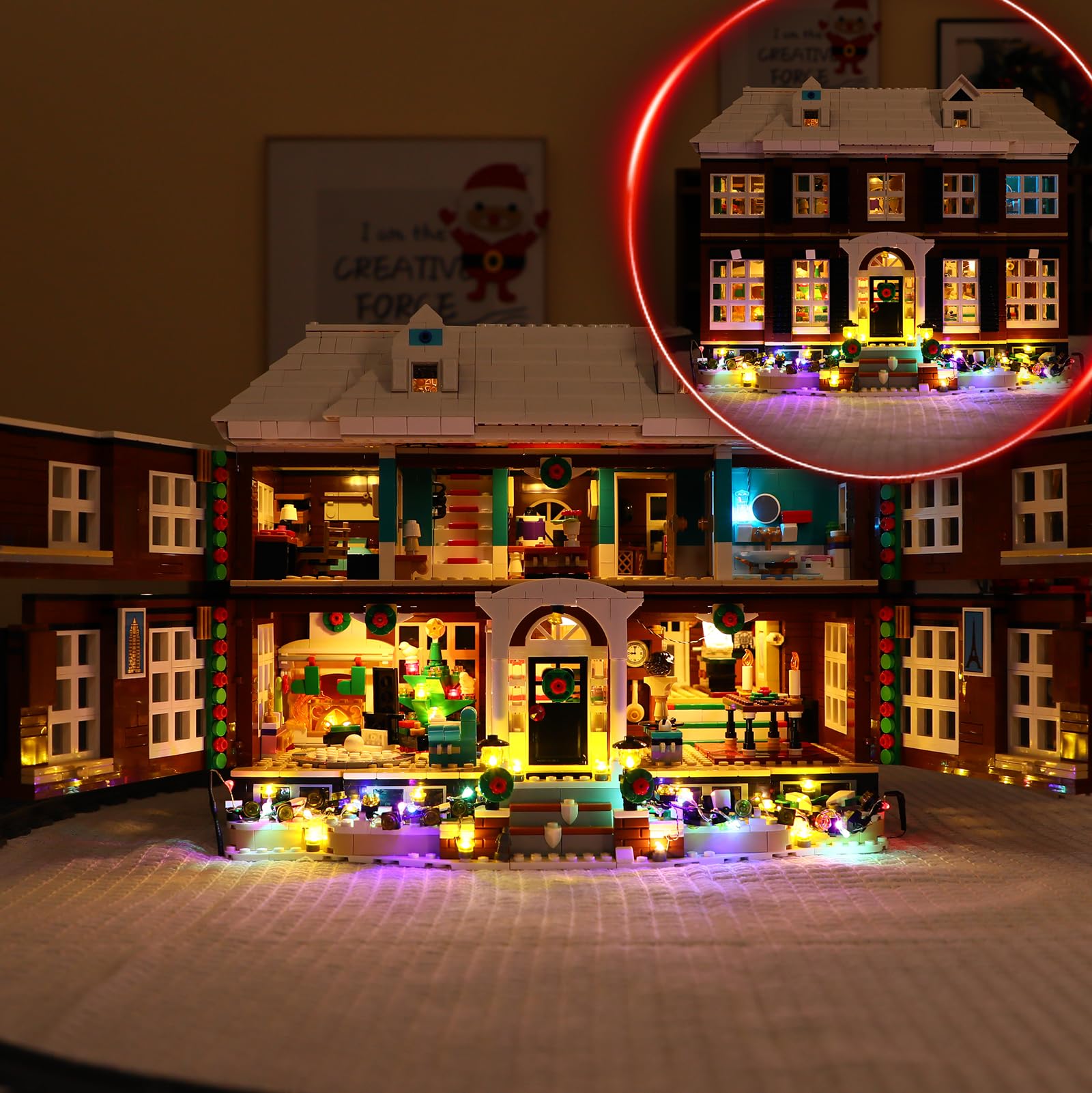 BRIKSMAX Led Lighting Kit for Ideas Home Alone - Compatible with Lego 21330 Building Blocks Model- Not Include The Lego Set