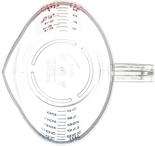 Miniatura 3 de Carlisle FoodService Products 4314107 - Taza medidora de plástico comercial, 1 taza, transparente (paquete de 3)